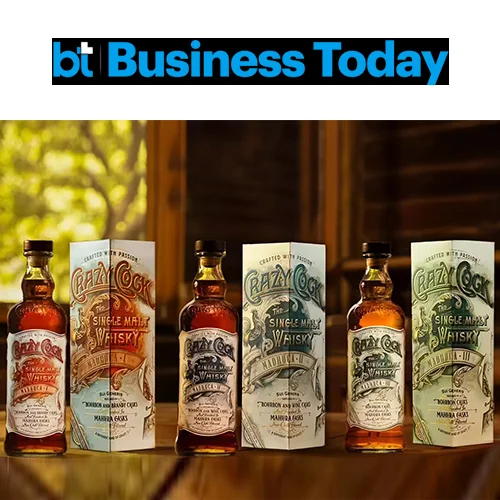 Press coverage for Crazy Cock Indian whisky