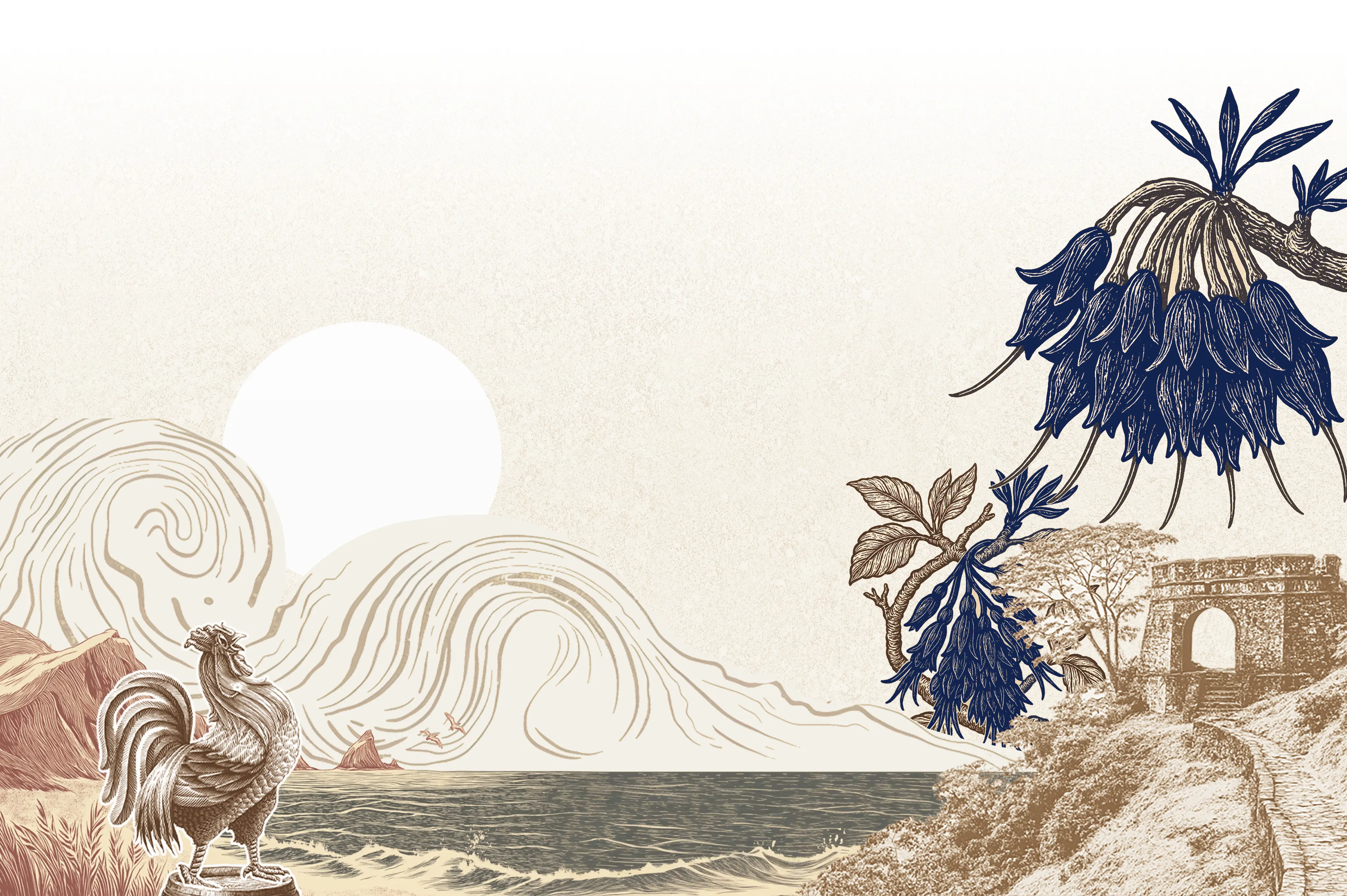 Blue heritage background