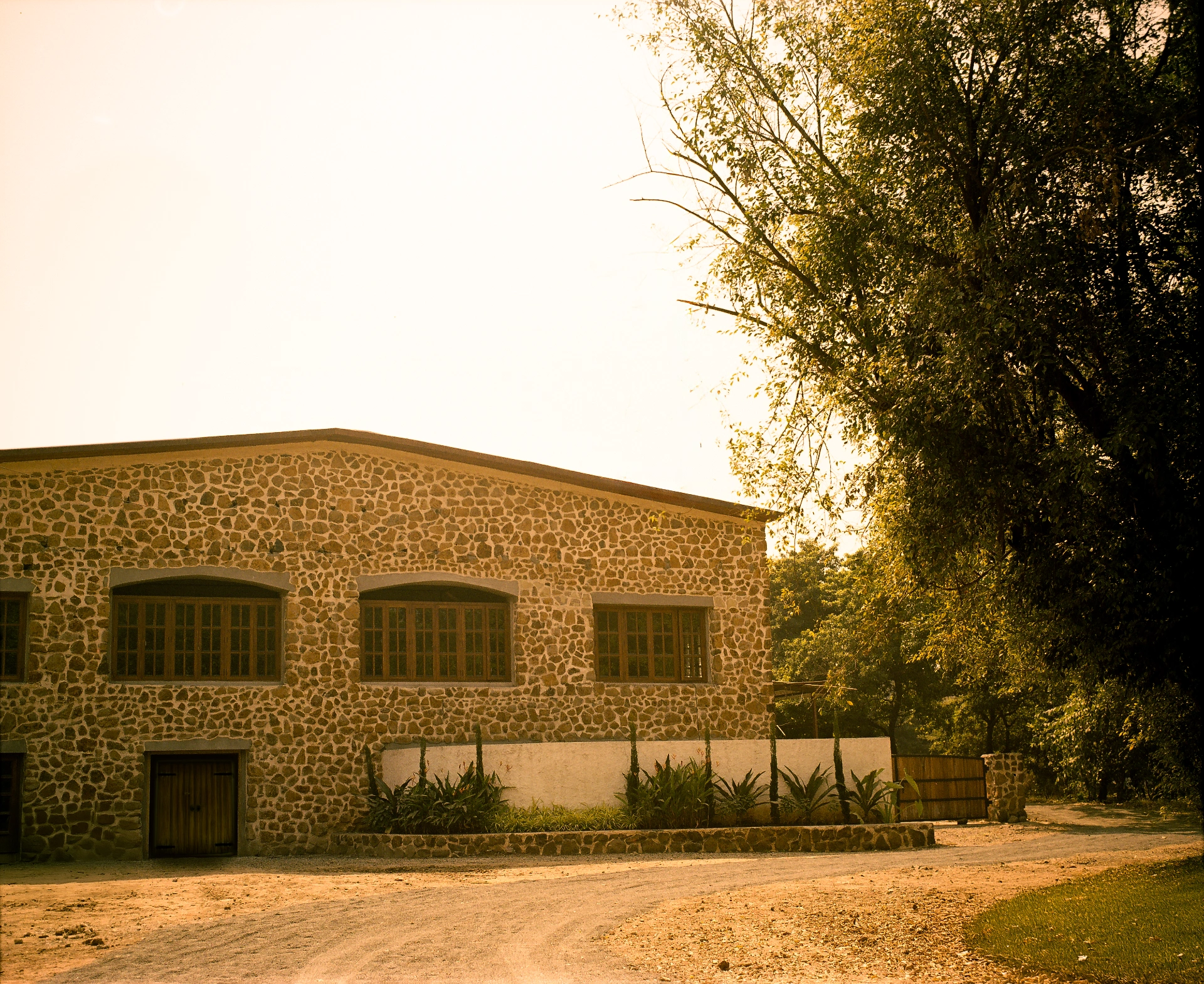 Crazy Cock Indian single malt whisky distillery building