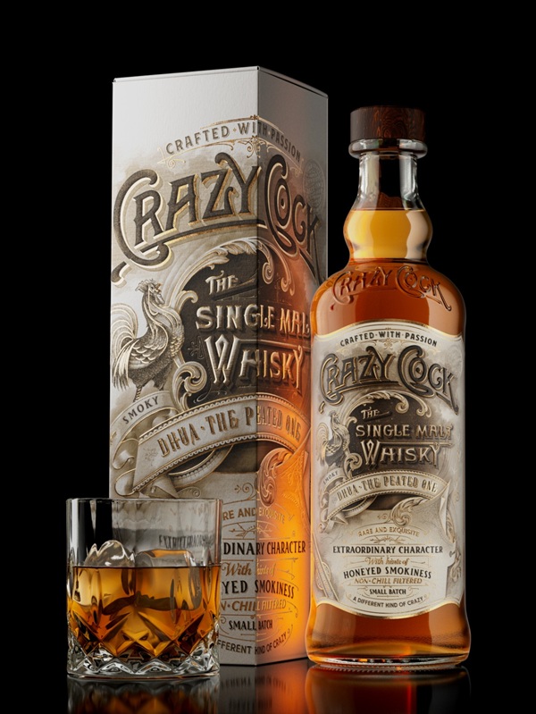 DHUA mildly peated single malt whisky