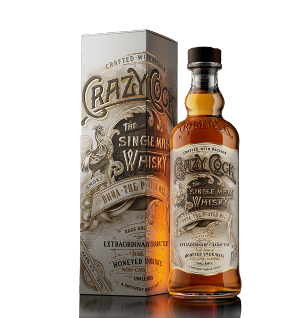 DHUA mildly peated single malt whisky