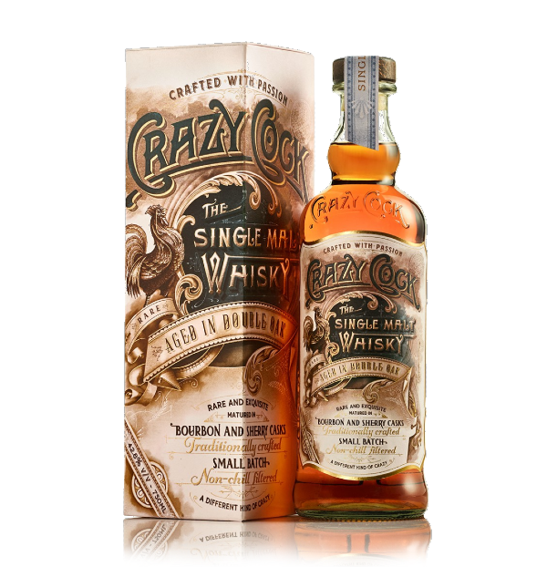 Crazy Cock Rare - Single Malt Whisky Aged in Double Oak casks